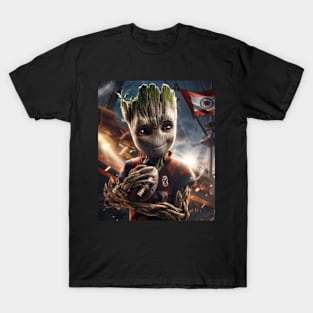 Wicket Keeper: Groot Vs Indians Logo T-Shirt